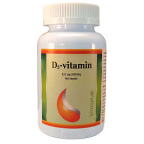 Immun.se D-vitamin 5000IU 100 Kapslar