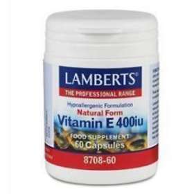 Lamberts Vitamin E 400IU 60 Kapslar