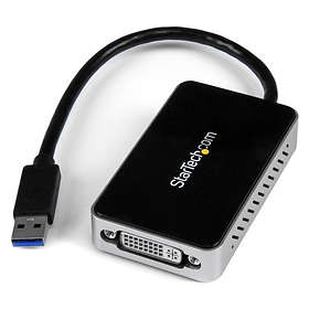StarTech USB A - DVI Adapter with Built-in USB Hub