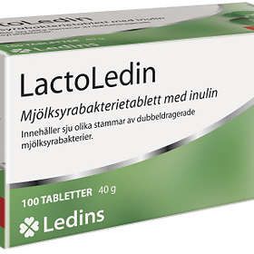 Ledins Lactoledin Mjölksyrabakterie med Inulin 100 Tabletter
