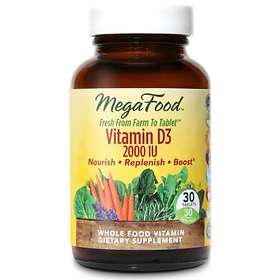 MegaFood Vitamin D-3 2000IU 30 Tabletter