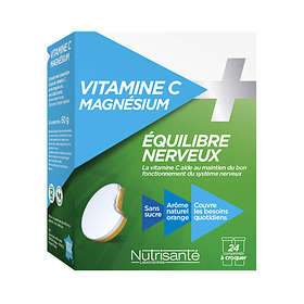 NutriSanté C-vitamin + Magnesium 24 Comprimés Effervescents