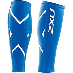 Pair 2XU PWX Unisex Compression Calf Guard Leg Sleeves Red L Large 