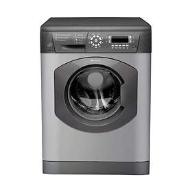 black digital washing machine