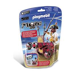 Playmobil Pirates 6163 Pirate avec canon rouge