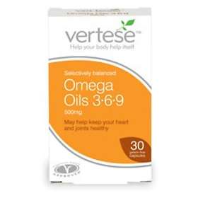 Vertese Omega Oils 3-6-9 500mg 60 Capsules