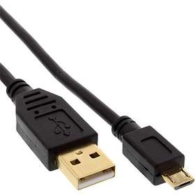 InLine Gold USB A - USB Micro-B 2.0 1m