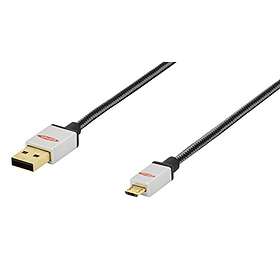 Ednet 84186 USB A - USB Micro-B 2.0 0.25m