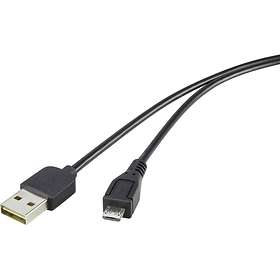 Renkforce Reversible USB A - USB Micro-B 2.0 1.8m
