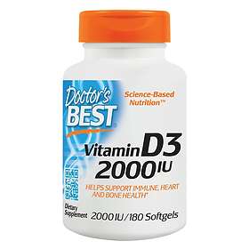 Doctor's Best Best Vitamiini D3 2000IU 180 Kapselit