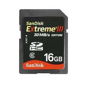 SanDisk Extreme III SDHC Class 6 30MB/s 16GB