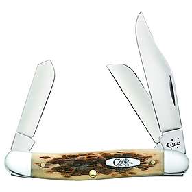 Case Knives Large Stockman Amber Bone