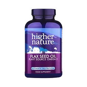 Higher Nature Flax Seed Oil Plant Source Omega 3 60 Capsules