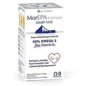 Minami Nutrition MorEPA Platinum 90% Omega-3 + D3 60 Kapslar