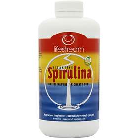 LifeStream Spirulina 500mg 1000 Tablets