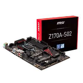 Specs For Msi Z170a S02 Moderkort Egenskaper Information