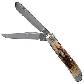 Case Knives Amber Bone SS Mini Trapper