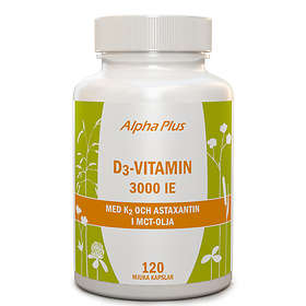 Alpha Plus D3-Vitamin 3000IU 120 Kapslar