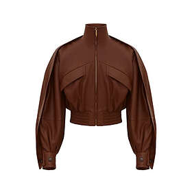 Deadwood Leather Bomber Jacket (Dame)