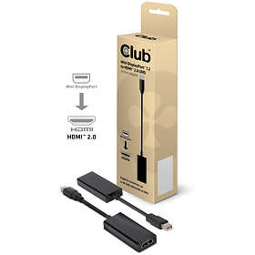 Club 3D DisplayPort Mini 1.2 - HDMI 2.0 UHD Active Adapter