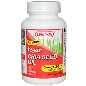DEVA Vegan Chia Seed Oil 90 Kapslar