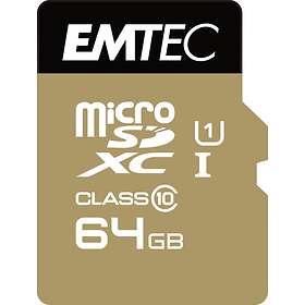 EMTEC Gold+ microSDXC Class 10 UHS-I U1 64Go