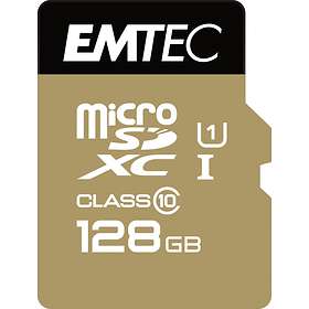 EMTEC Gold+ microSDXC Class 10 UHS-I U1 128Go