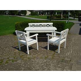 Eden Wood Grupp Holmsund 150x90cm (inkl. 2st Karmstolar, Soffa/Bänk)