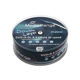 MediaRange DVD+R DL 8,5GB 8x 25-pack Spindel