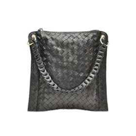 Ceannis Braided Flat Shoulder Bag