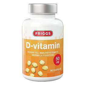Friggs D-Vitamin 50mcg 90 Kapslar