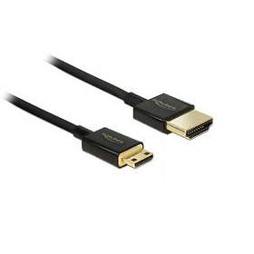 DeLock Slim Premium 18Gbps HDMI - HDMI Mini High Speed with Ethernet 2m