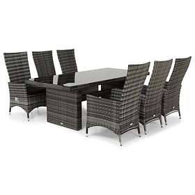 Comfort Garden Grupp Majestic 210x100cm (incl. 6 Jenny Positionsstolar)