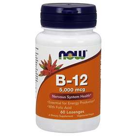 Now Foods Vitamin B12 5000mcg 60 Tabletter