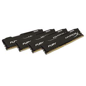 Kingston HyperX Fury Black DDR4 2400MHz 4x16GB (HX424C15FBK4/64)
