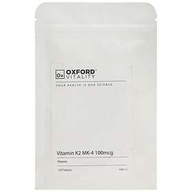 Oxford Vitality Vitamin K2 Mk-4 100mcg 120 Tablets
