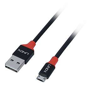 Lindy Dual Reversible USB A - USB Micro-B 2.0 0.5m