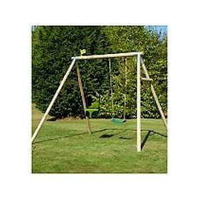 TP Toys Double Round Wood Swing Set + Swings