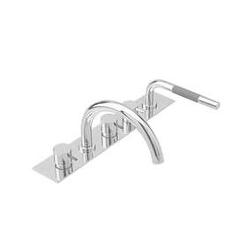 Vola BK13-20 Bathtub Mixer (Børstet Chrome)