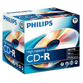 Philips CD-R 800MB 48x 10-pack Jewelcase
