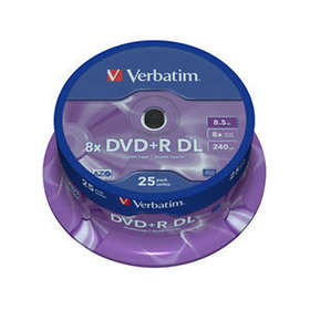 Verbatim DVD+R DL 8,5GB 8x 25-pack Spindel