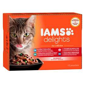 Iams Cat Delights Land & Sea Collection Gravy 12x0.085kg