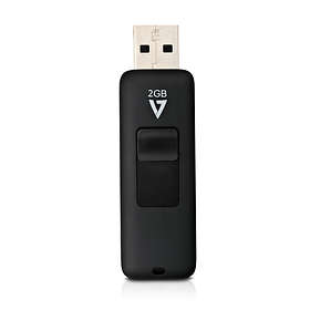 V7 USB Retractable Slide-out 2GB