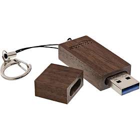 InLine USB 3.0 Woodline Walnuss 64GB