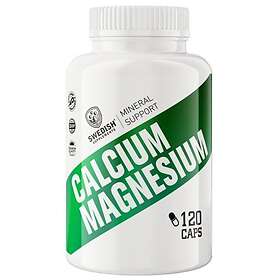 Swedish Supplements Calcium Magnesium 120 Kapsler