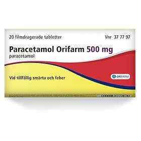 Paracetamol Orifarm 500mg 20 Tabletter
