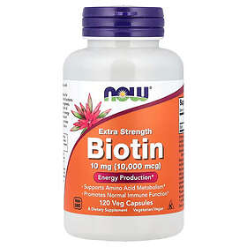 Now Foods Biotin 10mg 120 Kapsler