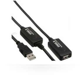 MicroConnect Active USB A - USB A M-F 2.0 20m