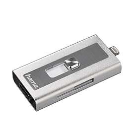 Hama Lightning/USB 2.0 MoveData Card Reader for microSDXC/SDXC (124153)