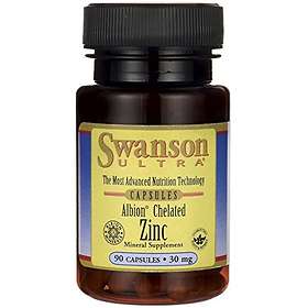 Swanson Ultra Albion Chelated Zinc 30mg 90 Kapslar